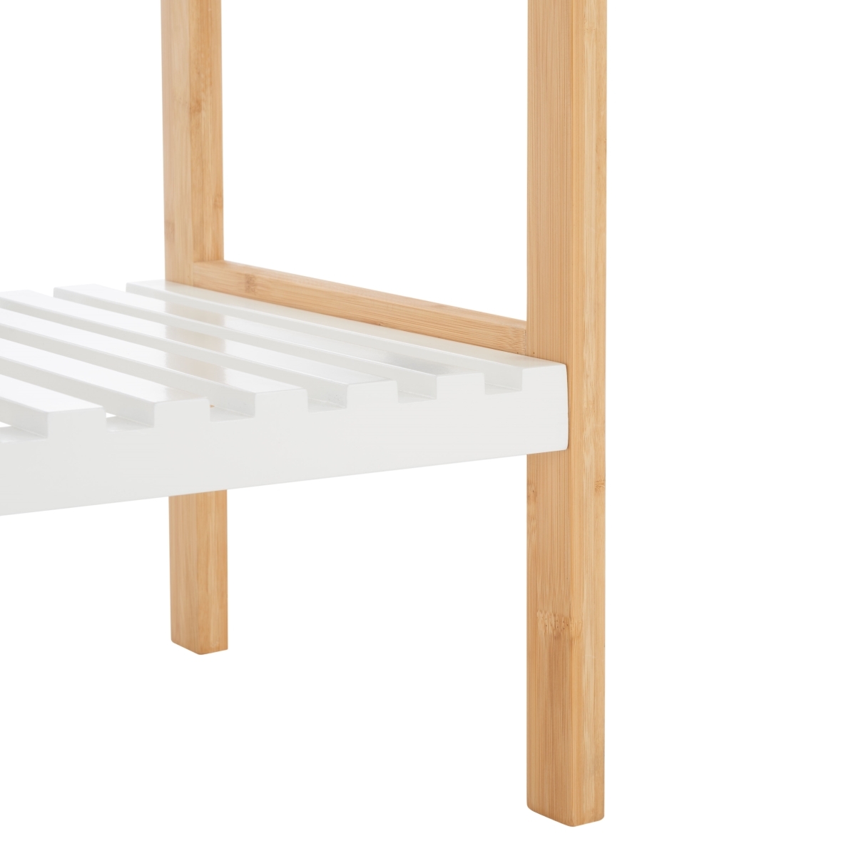 Paxter 3 Tier Shelf - White / Natural - Safavieh - Image 3