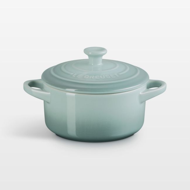 Le Creuset ® 24-Oz. Sea Salt Round Mini Cocotte with Lid - Image 0