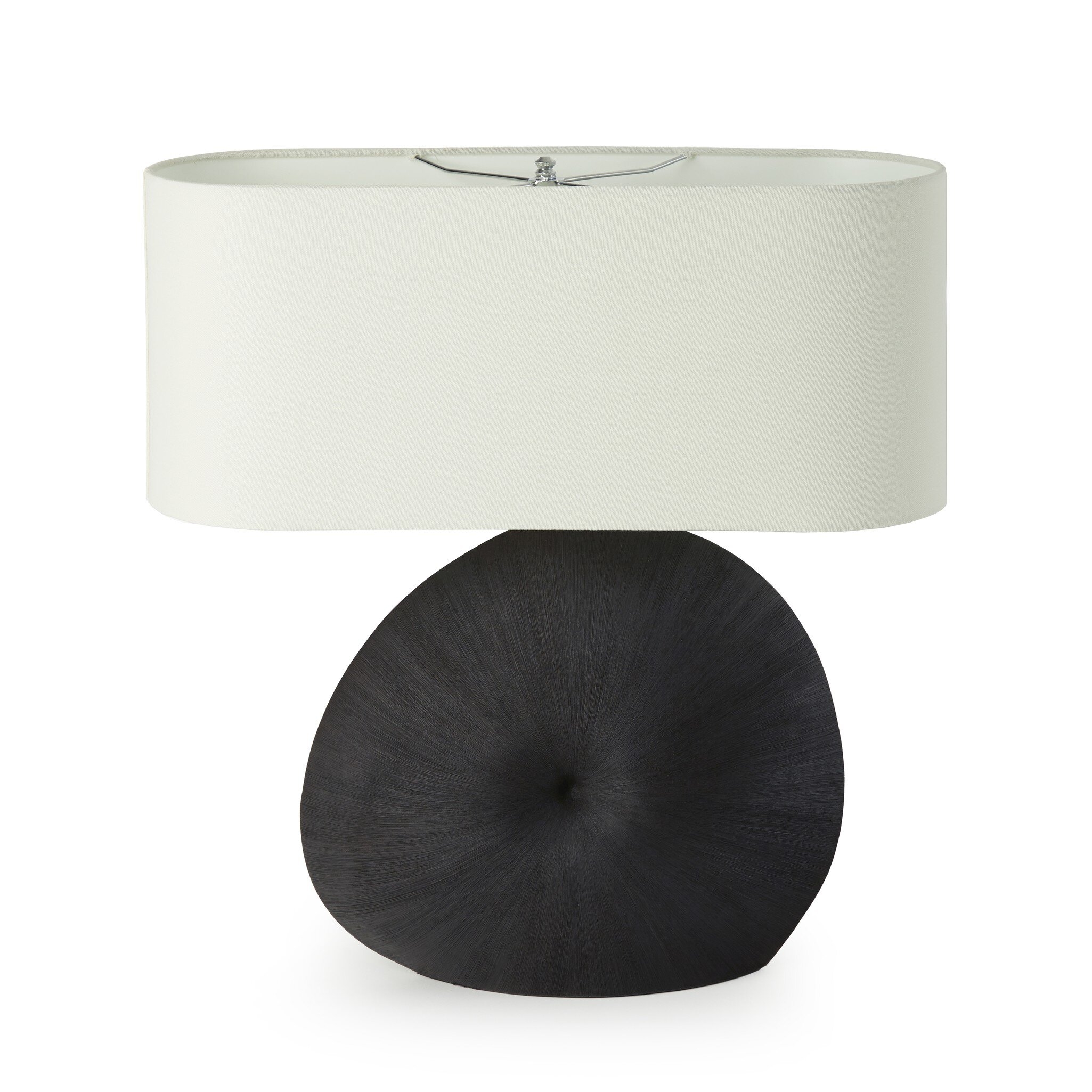Busaba Table Lamp - Textured Matte Black Porcelain Ceramic - Image 0