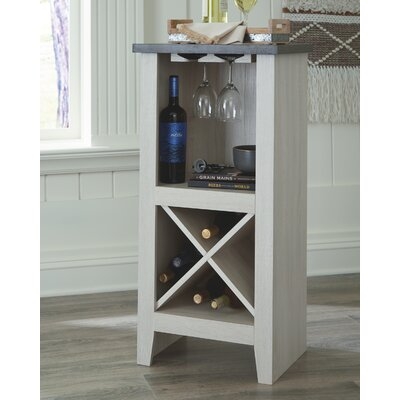 Turnley Antique White Wine Cabinet - Image 0
