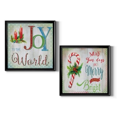 Candle Joy - 2 Piece Picture Frame Textual Art Print Set - Image 0