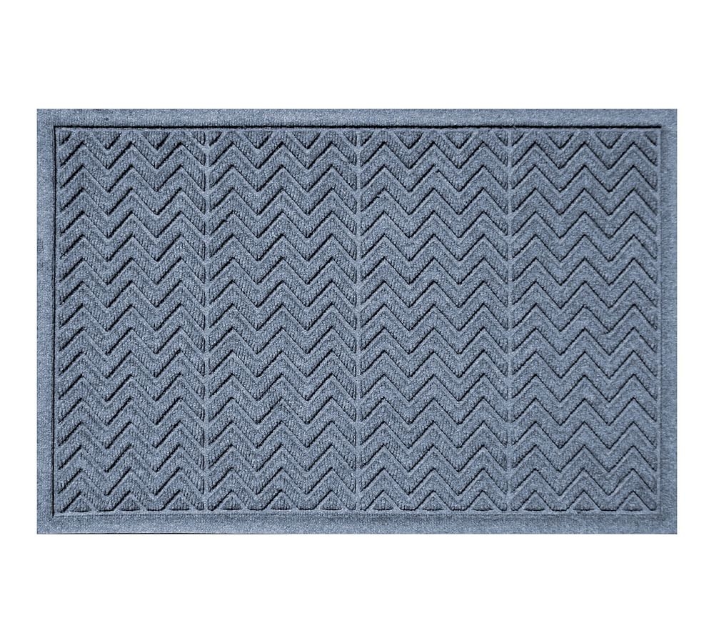 Waterhog Chevron Doormat, 2 x 3', Bluestone - Image 0