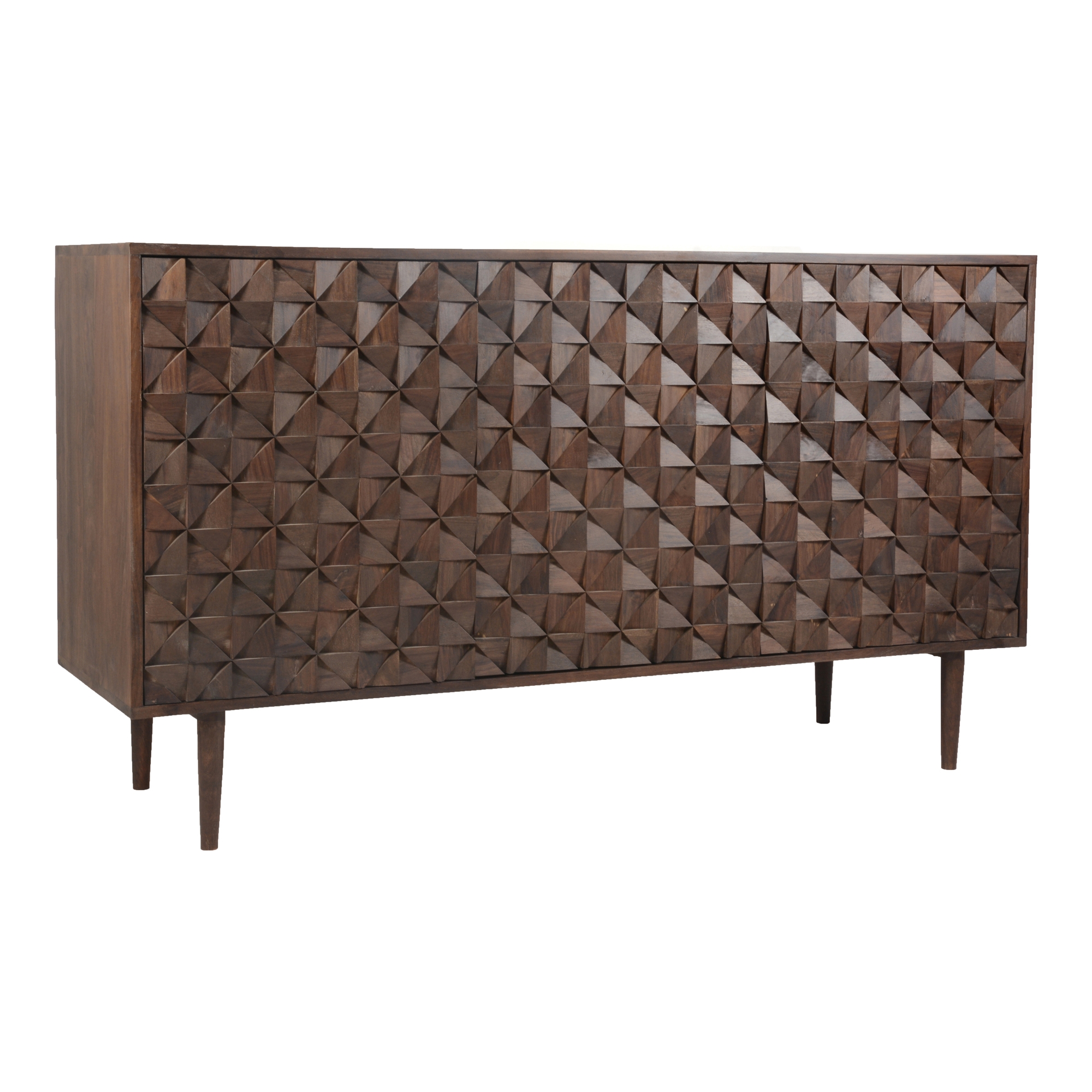 Pablo 3 Door Sideboard Dark Brown - Image 3