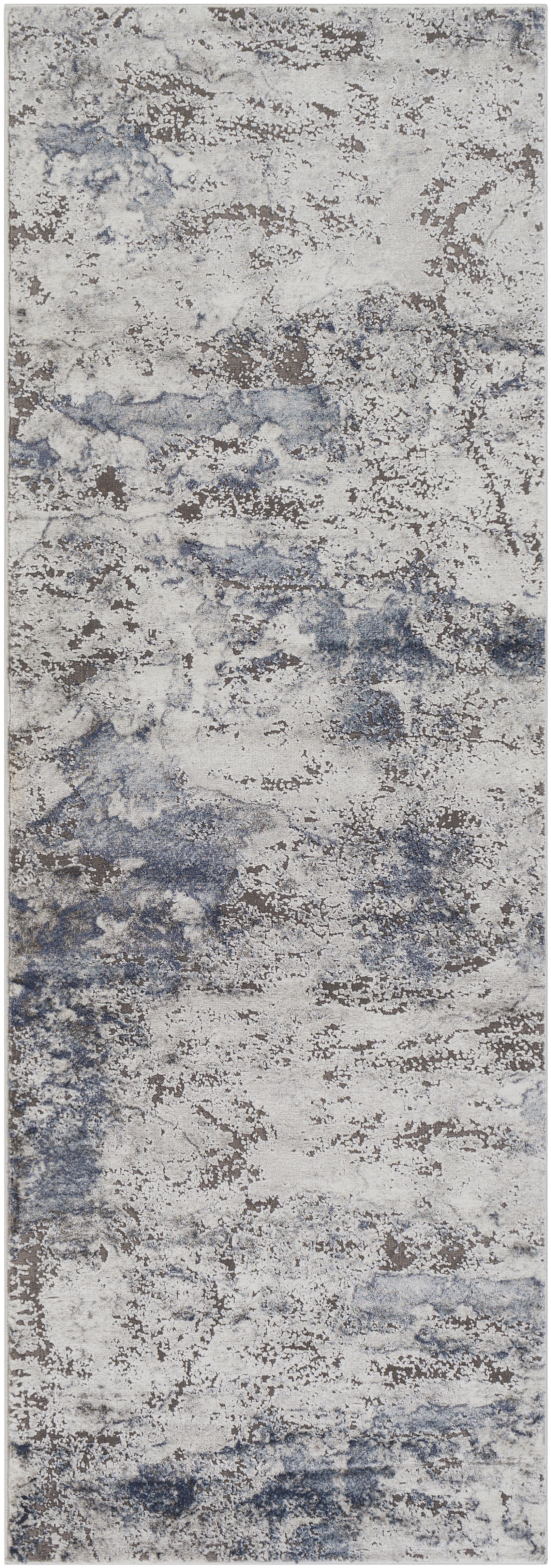 Tibetan Gray Indoor 2'7" x 7'7" Machine Woven Rug - Image 0