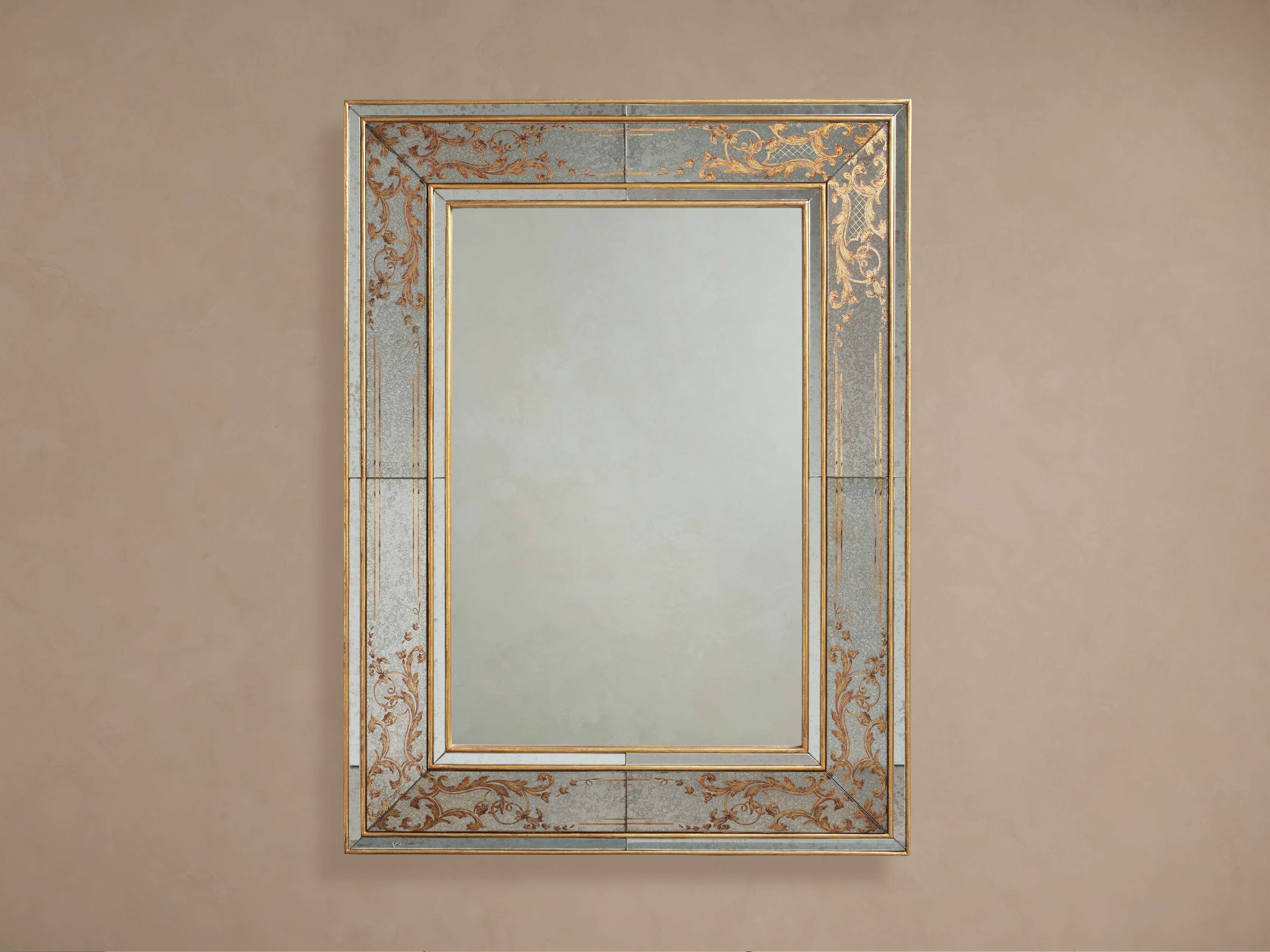 Polina Wall Mirror in Glass Gold - Image 0