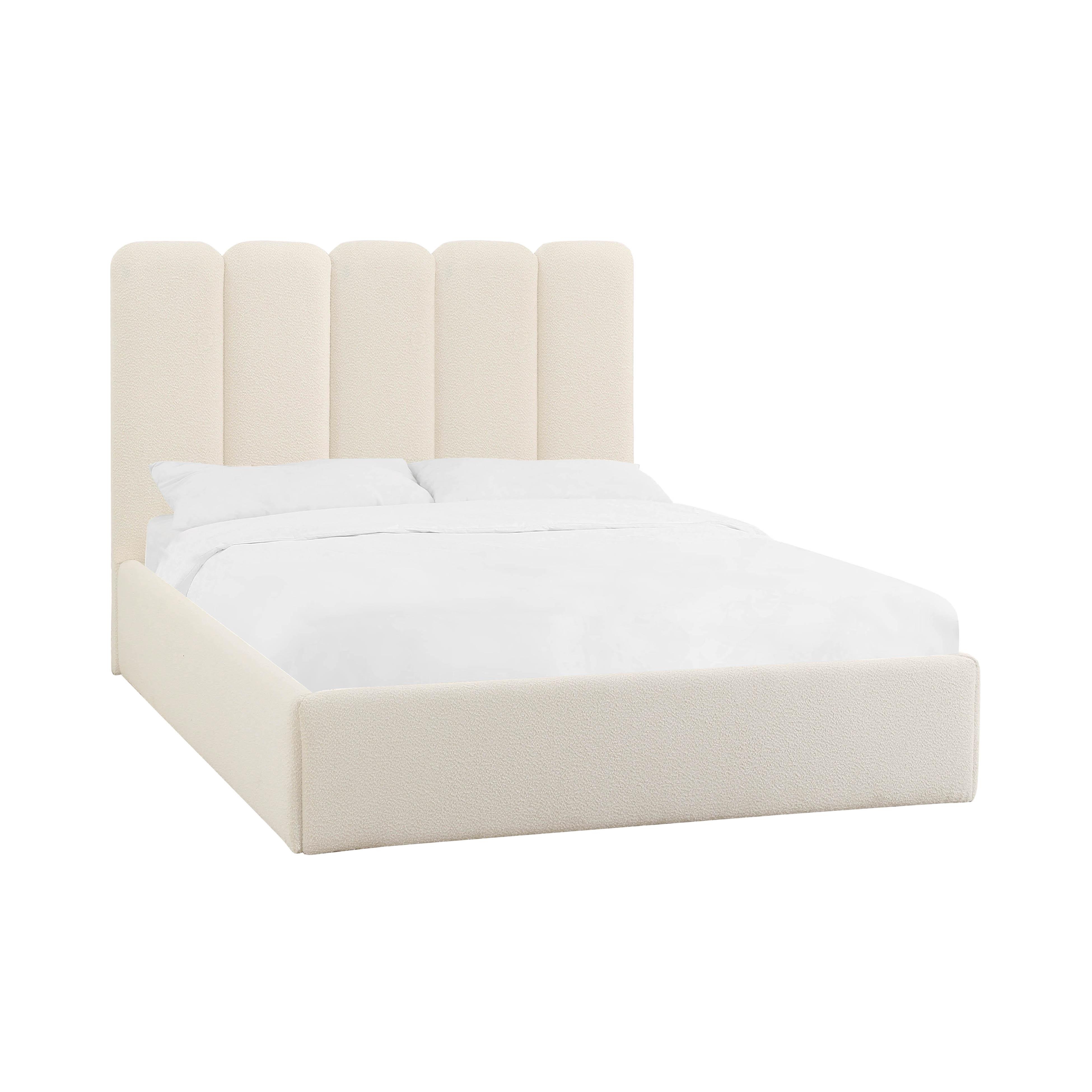 Palani Cream Boucle King Bed - Image 0