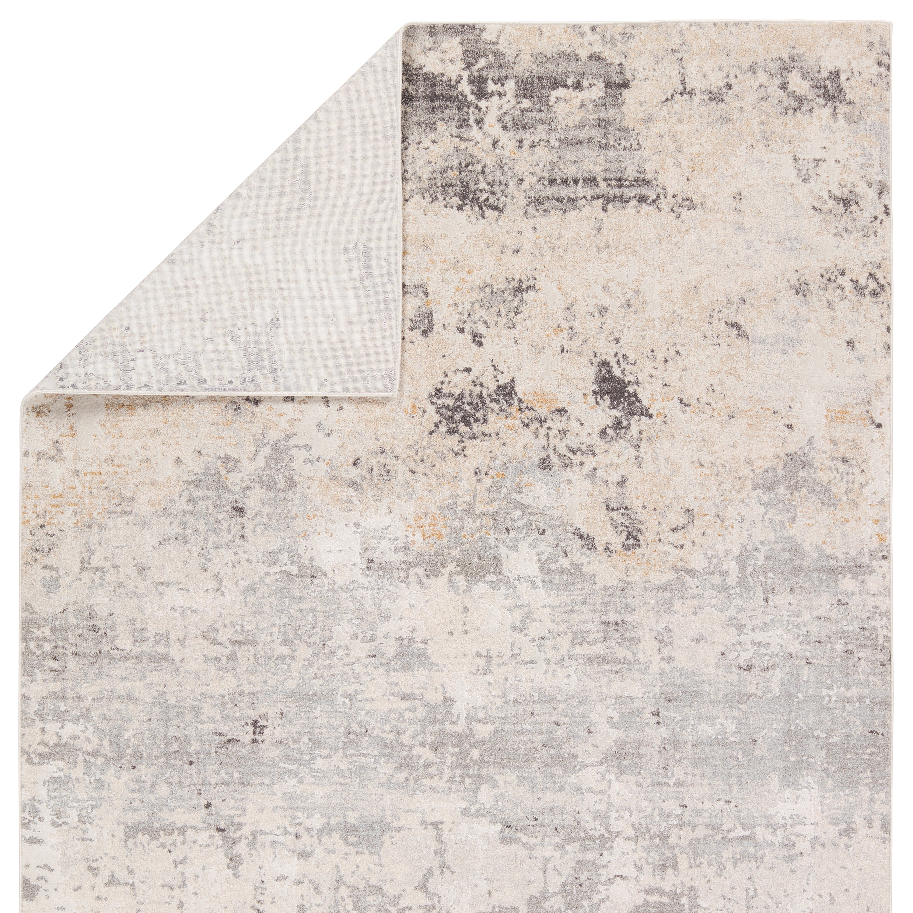 Verrine Abstract Gray/Cream Area Rug (5'3"X7'6") - Image 2