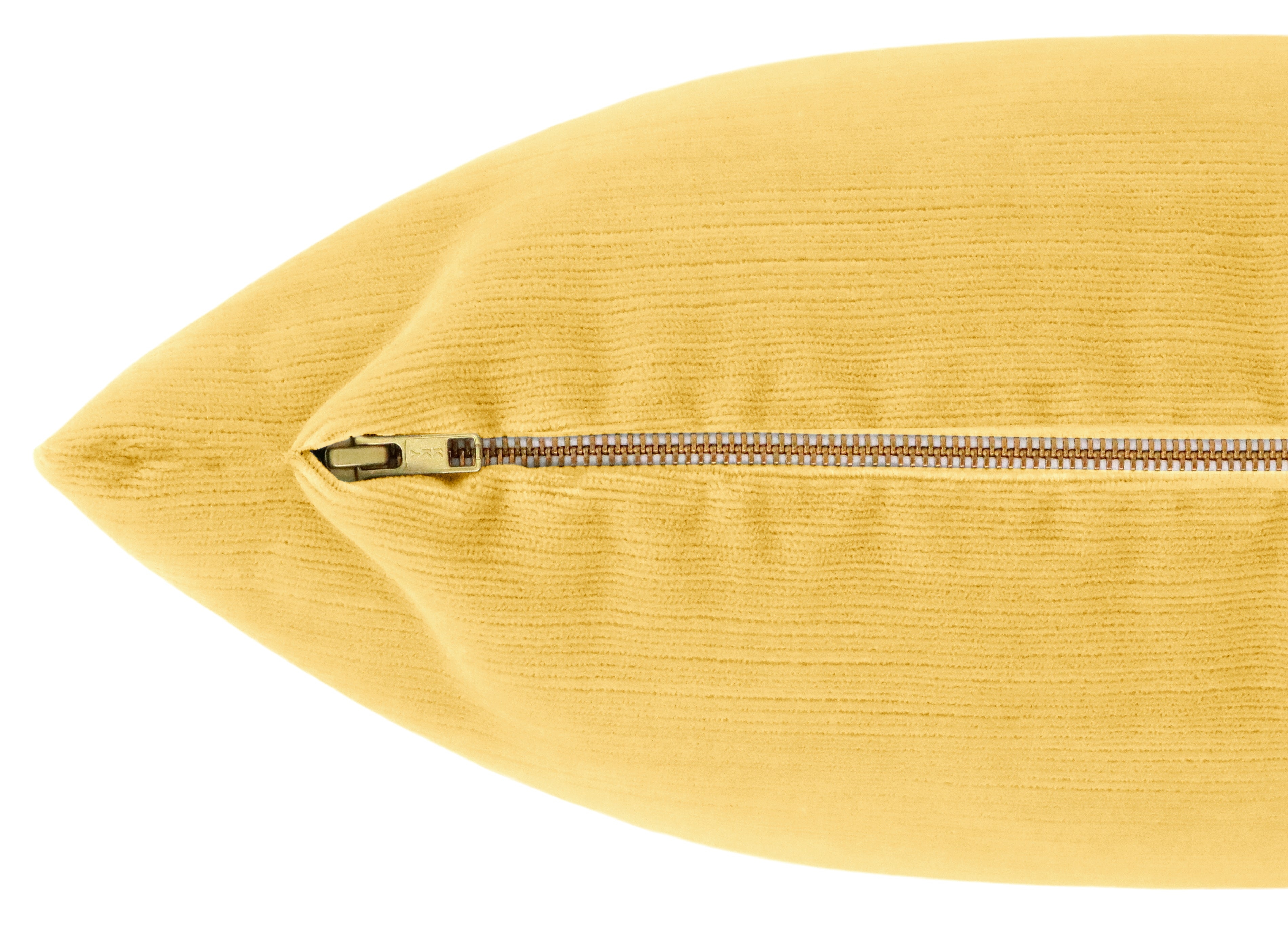 THE XL LUMBAR :: STRIE VELVET // GOLDENROD - BY THE YARD - Image 1