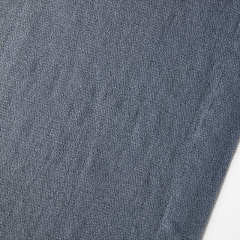 Marin 120" Slate Blue EUROPEAN FLAX ™-Certified Linen Table Runner - Image 1