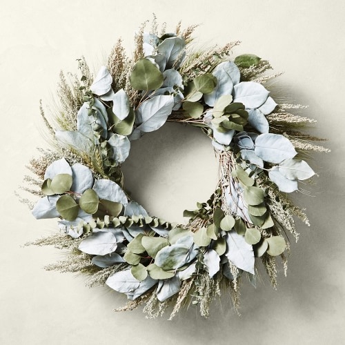 Painted Salal and Eucalyptus Wreath, 22" - Image 0