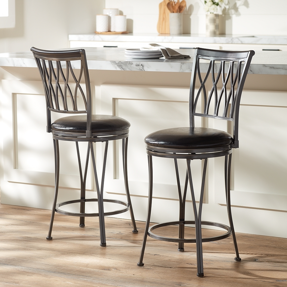 Dominick Metal Swivel Counterstools Set of 2 - Image 0