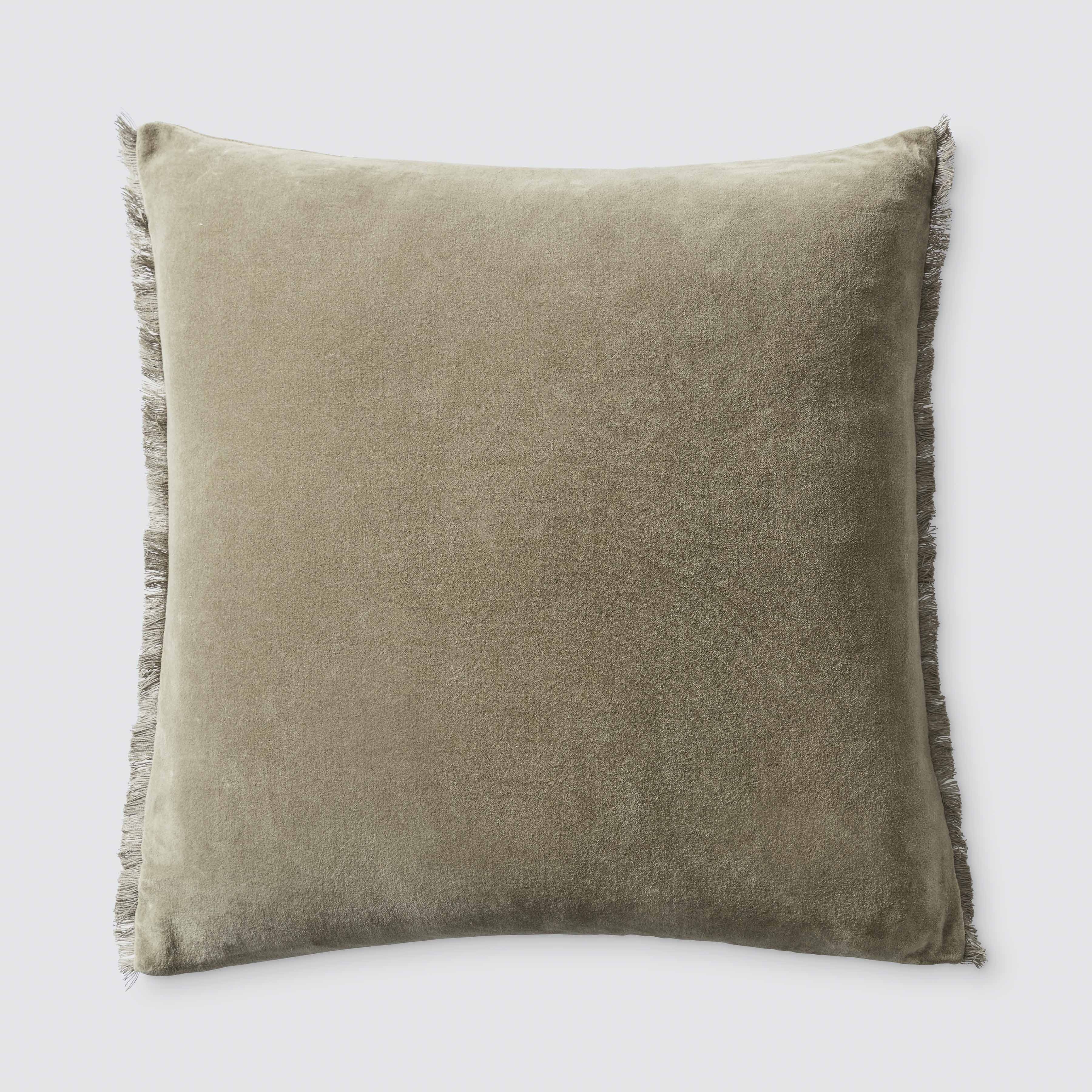 The Citizenry Naveta Velvet Pillow | 18" x 18" | Camel - Image 1