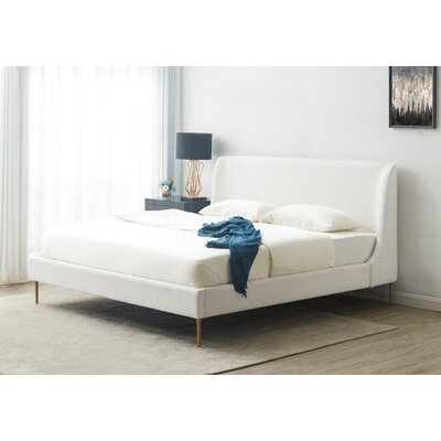 Tara Upholstered Low Profile Platform Bed - Image 0
