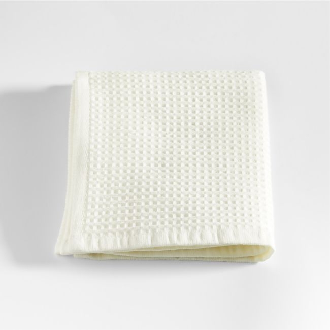 Ivory Organic Waffle Washcloth - Image 0