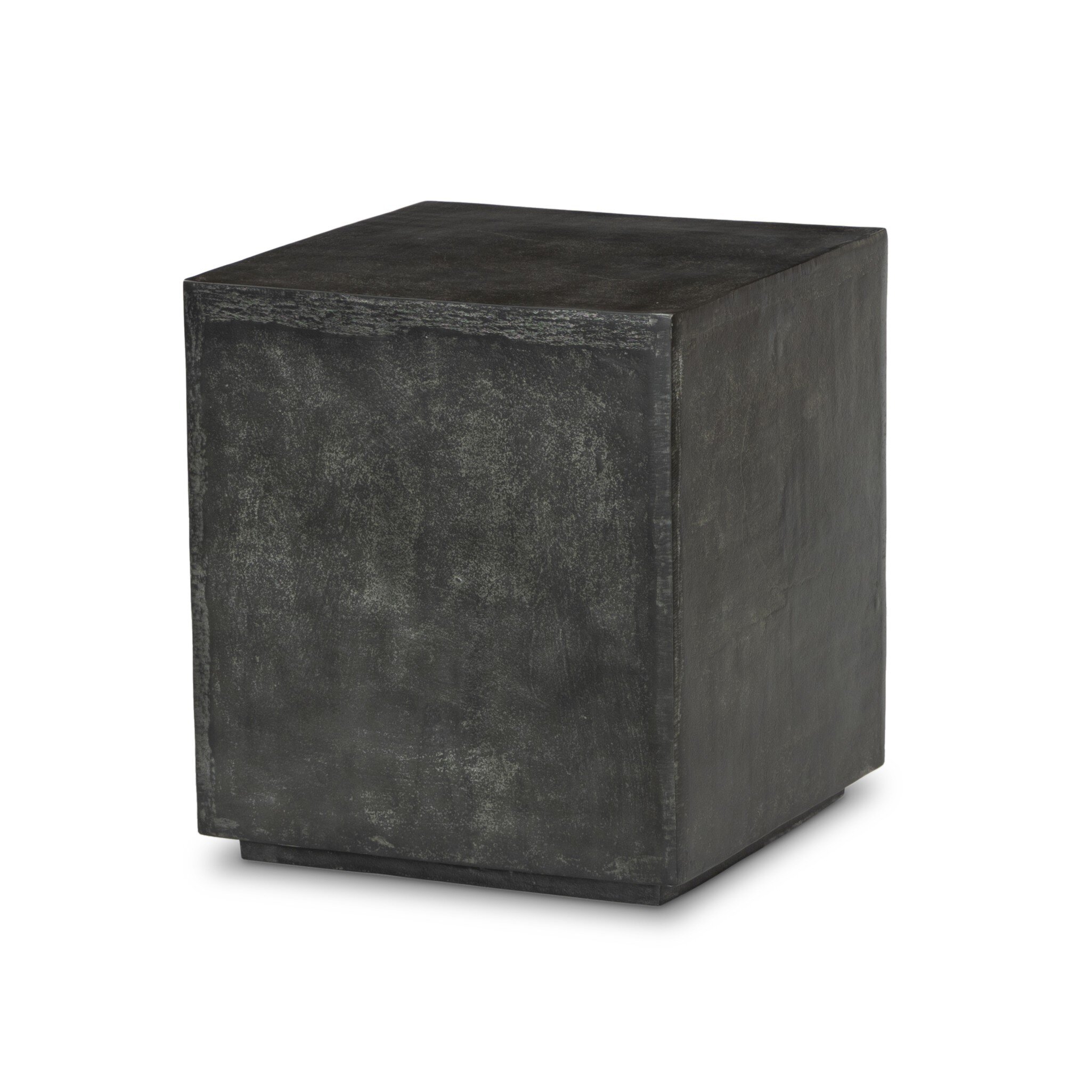 Graso Outdoor End Table - Aged Grey - Image 1