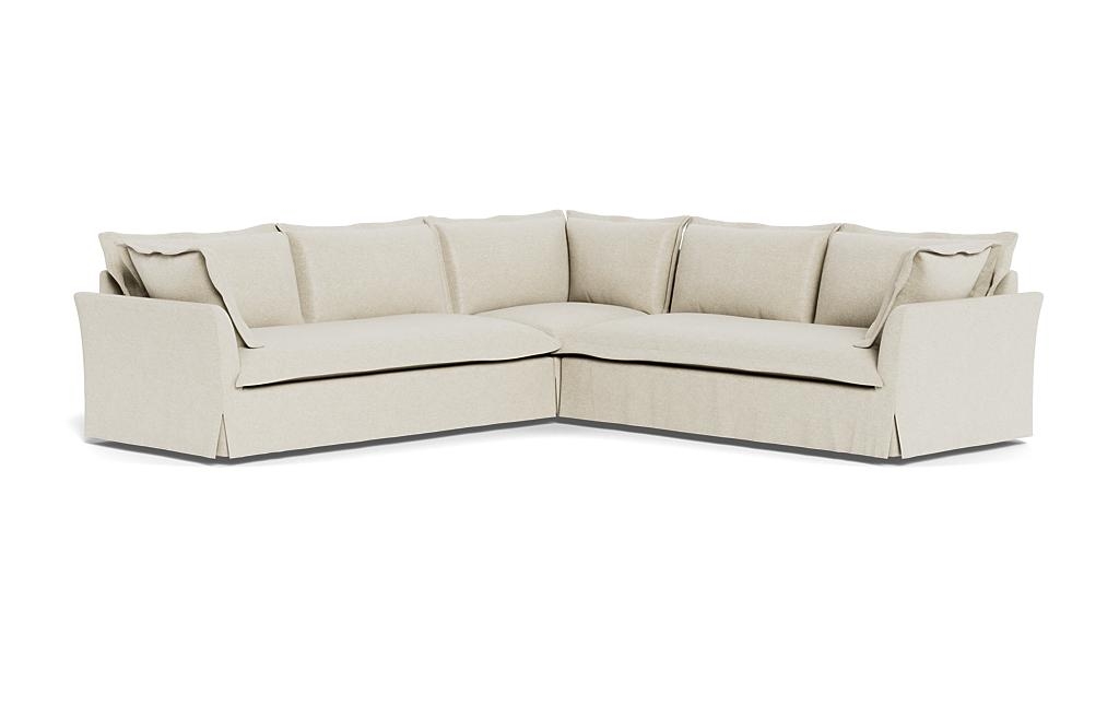Skylar Slipcovered Corner 4-Seat Sectional Sofa - Image 1