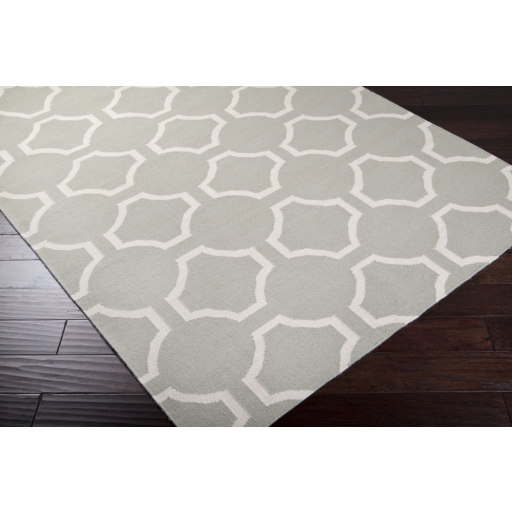 Fallon White Indoor 3'6" x 5'6" Handmade Rug - Image 2