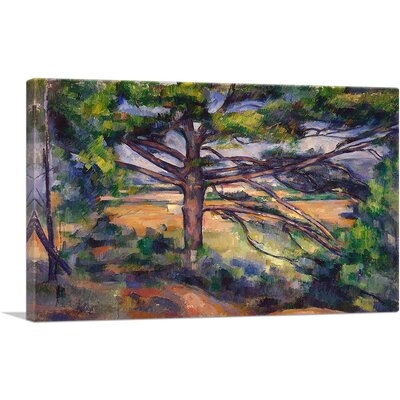 ARTCANVAS Great Pine Near Aix - Large Pine And Red Earth 1897 Canvas Art Print By Paul Cezanne1_Rectangle - Image 0