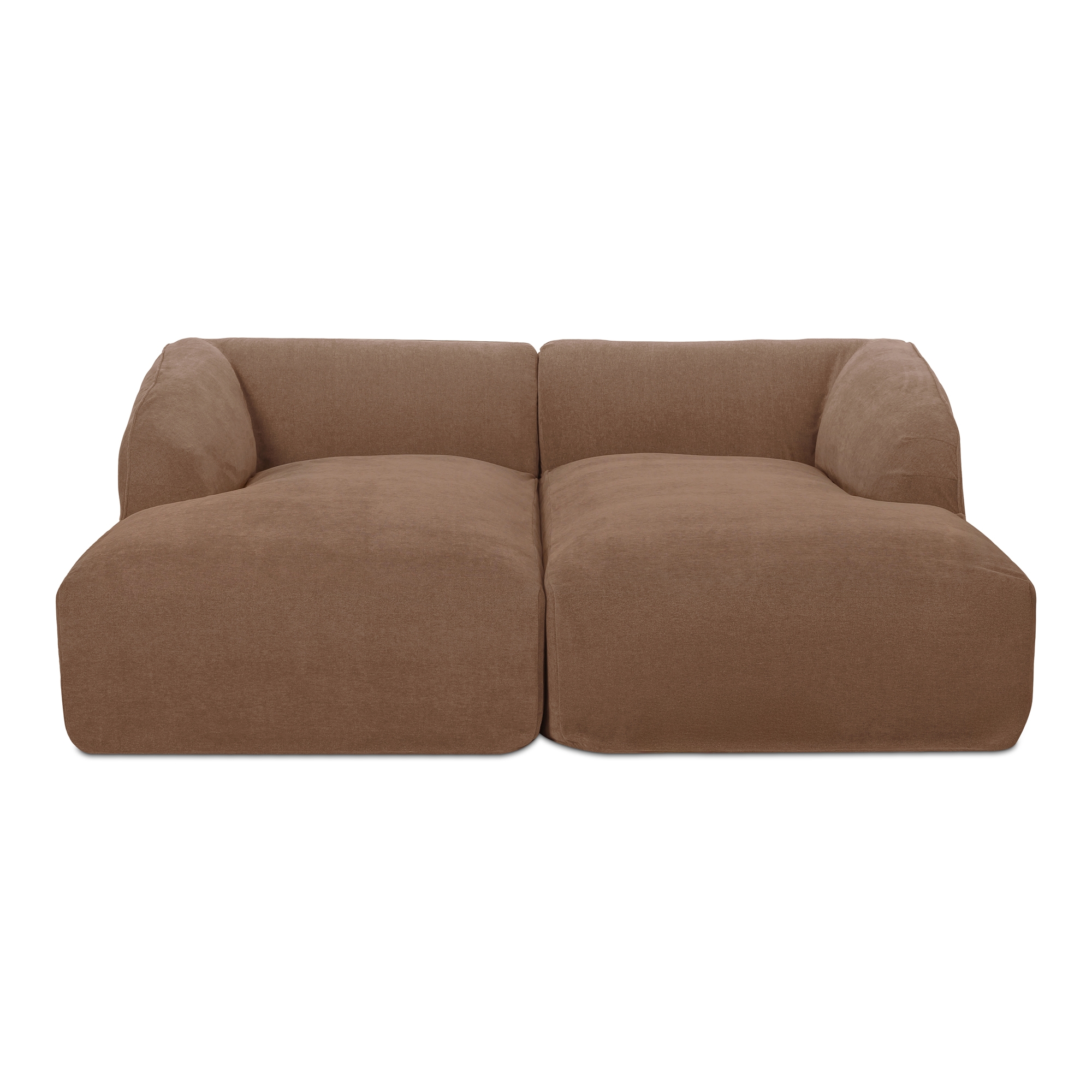 Isla Double Chaise Modular Sectional Mocha - Image 0
