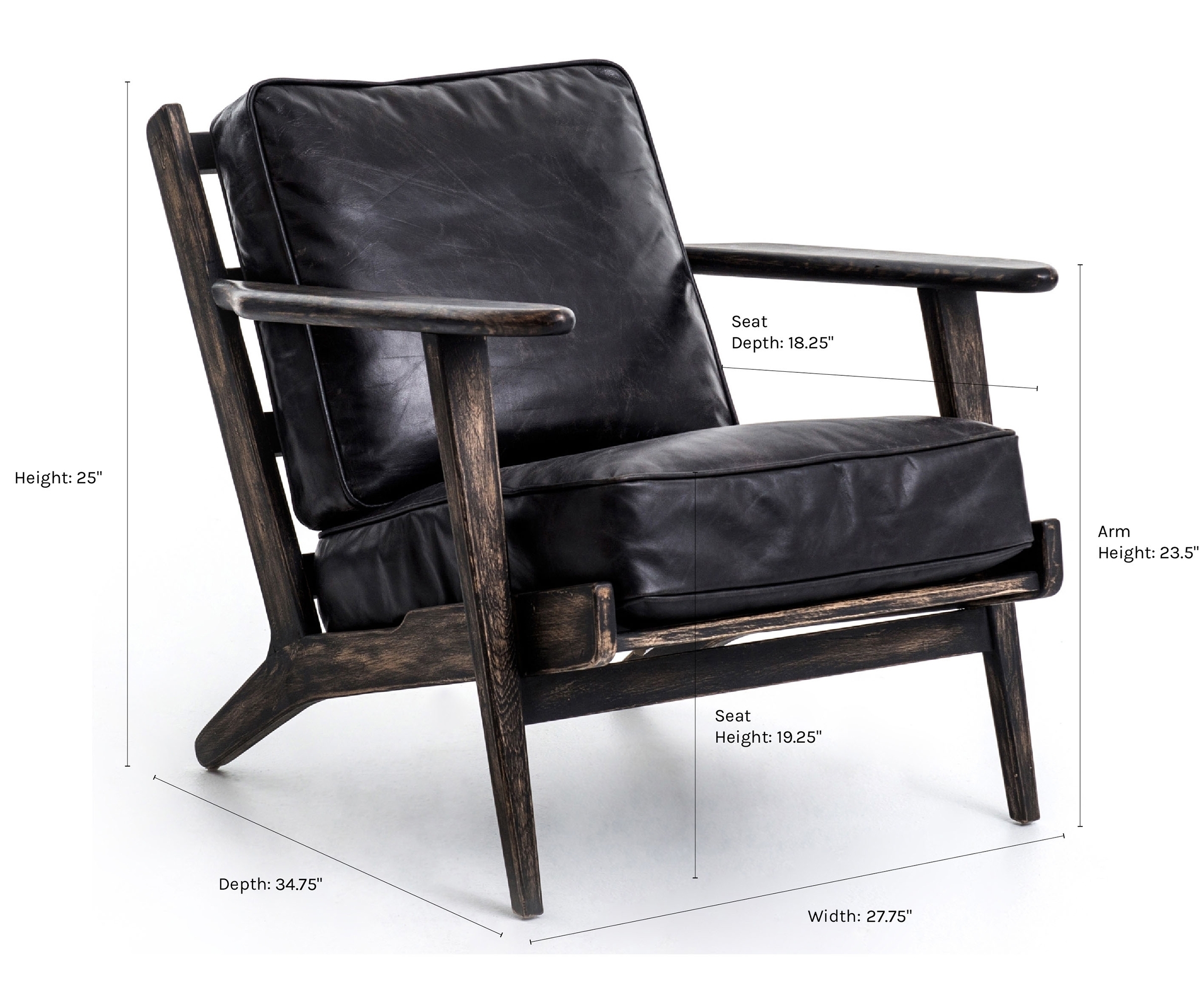 Austin Lounge Chair, Black - Image 8