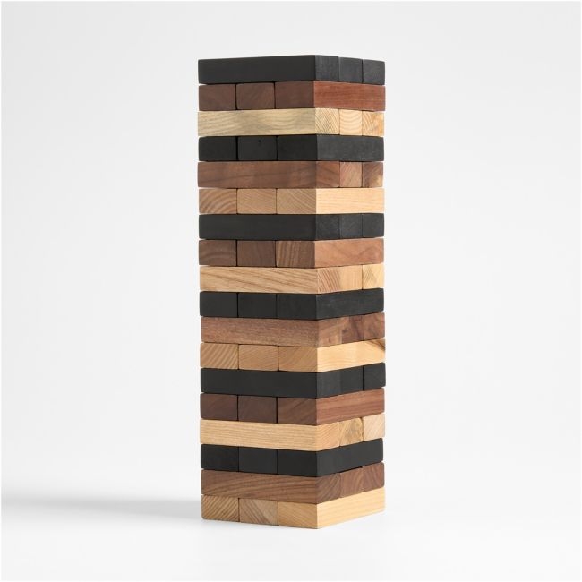 Mixed Wood Tumbling Tower Game - Image 0