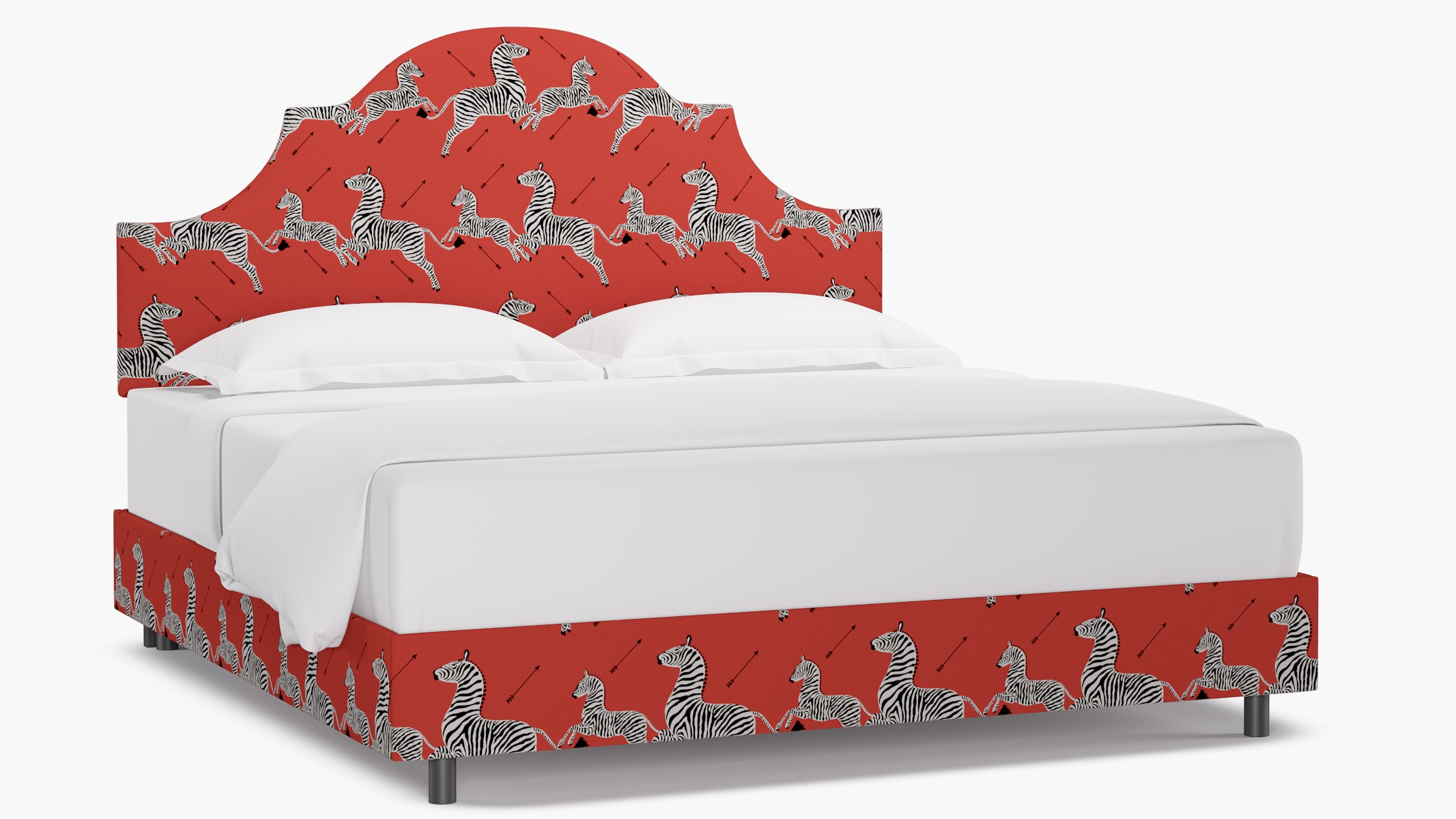 Regency Bed, Coral Zebra, King - Image 0