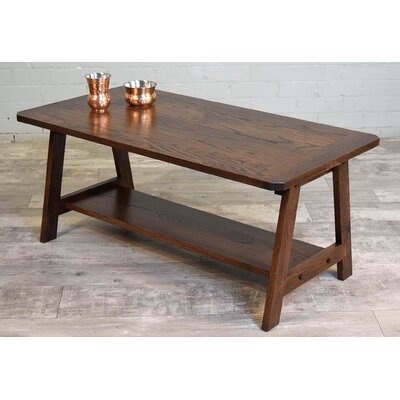Streater Solid Wood Coffee Table with Storage - Image 0