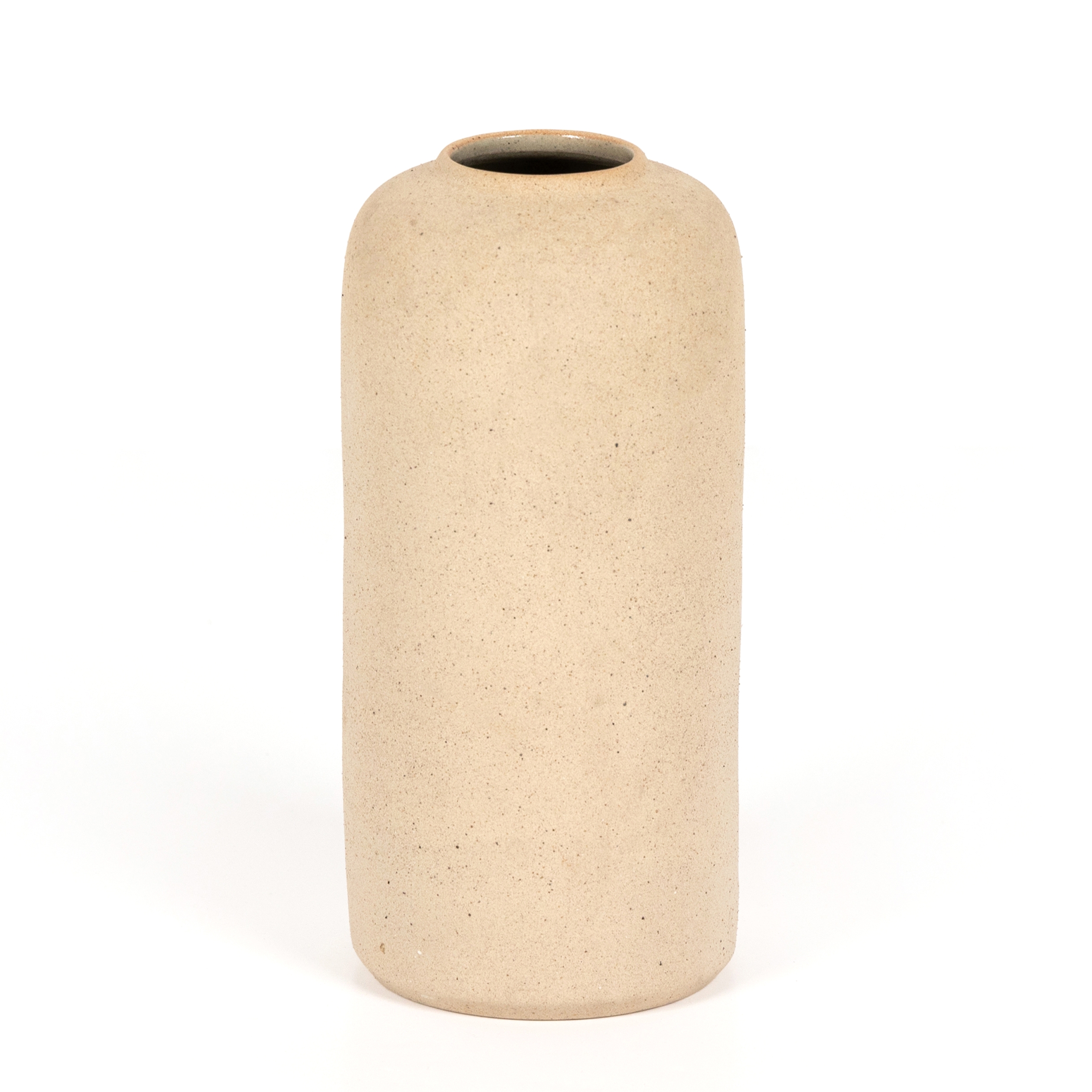 Evalia Tall Vase-Natural Speckled Clay - Image 0