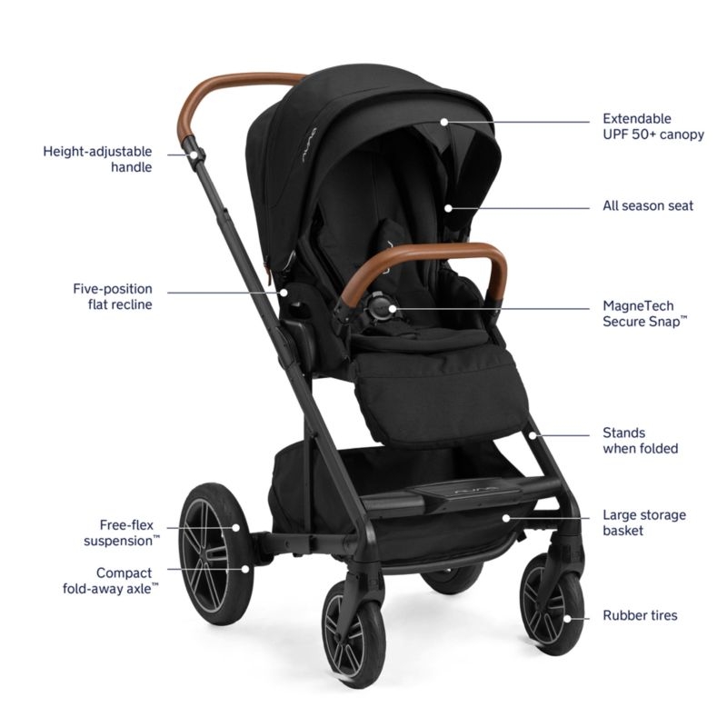 Nuna ® PIPA ™ Urbn Caviar Black Baseless Baby Car Seat + MIXX ™ Next Stroller Travel System - Image 9