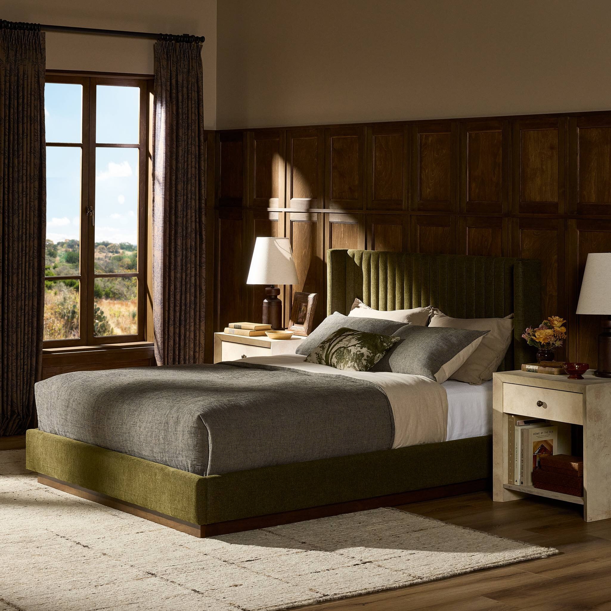 Montgomery Bed - Sutton Olive - Image 11