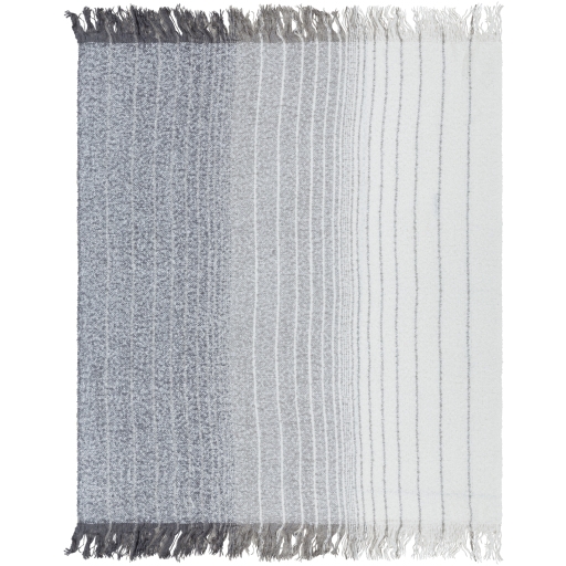 Arrah Ombre Throw Blanket, Gray - Image 1