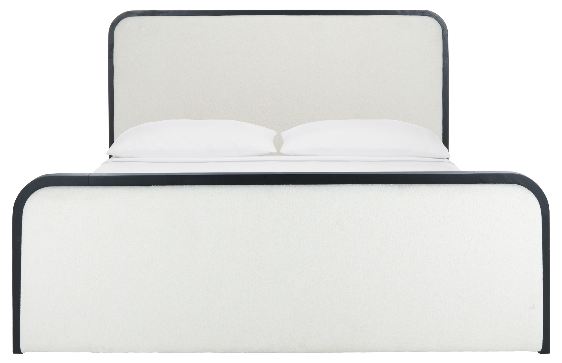 Karolina Boucle Bed - Ivory/Black - Image 0