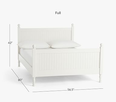 Catalina Square Bed, Full, Simply White, In-Home Delivery - Image 2