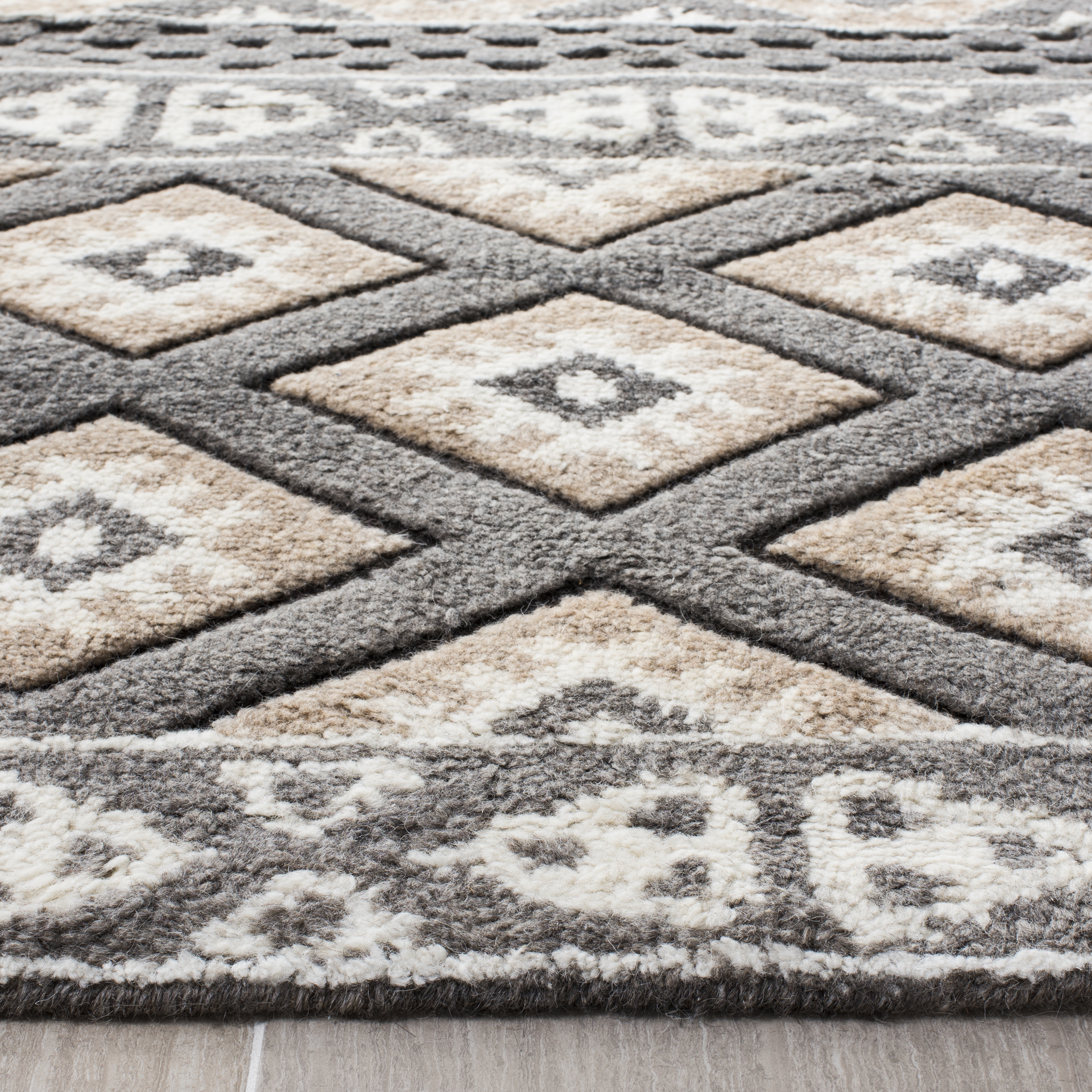 Arlo Home Hand Knotted Area Rug, CLE319A, Camel,  9' X 12' - Image 1