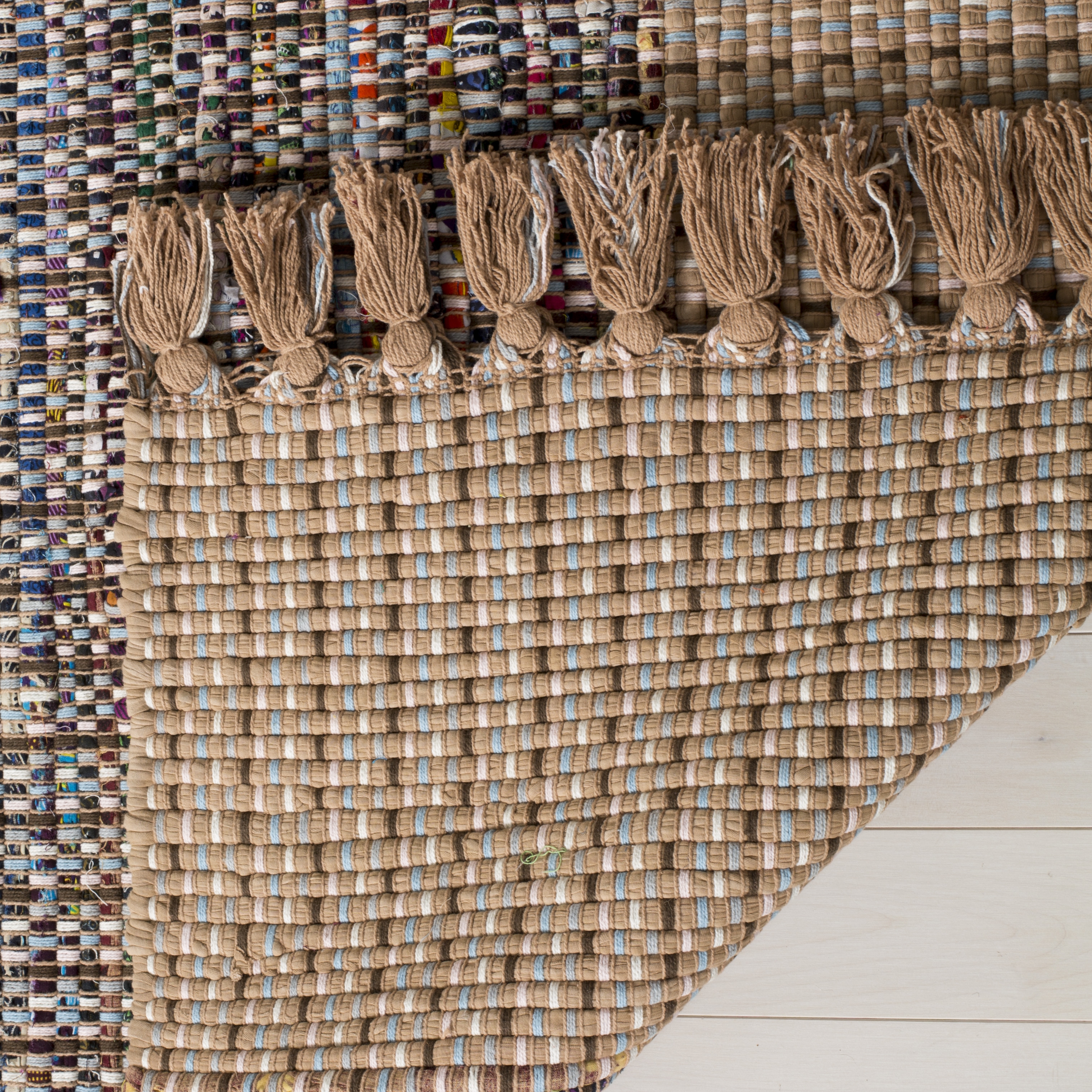 Arlo Home Hand Woven Area Rug, MTK972E, Beige/Multi,  2' X 3' - Image 2