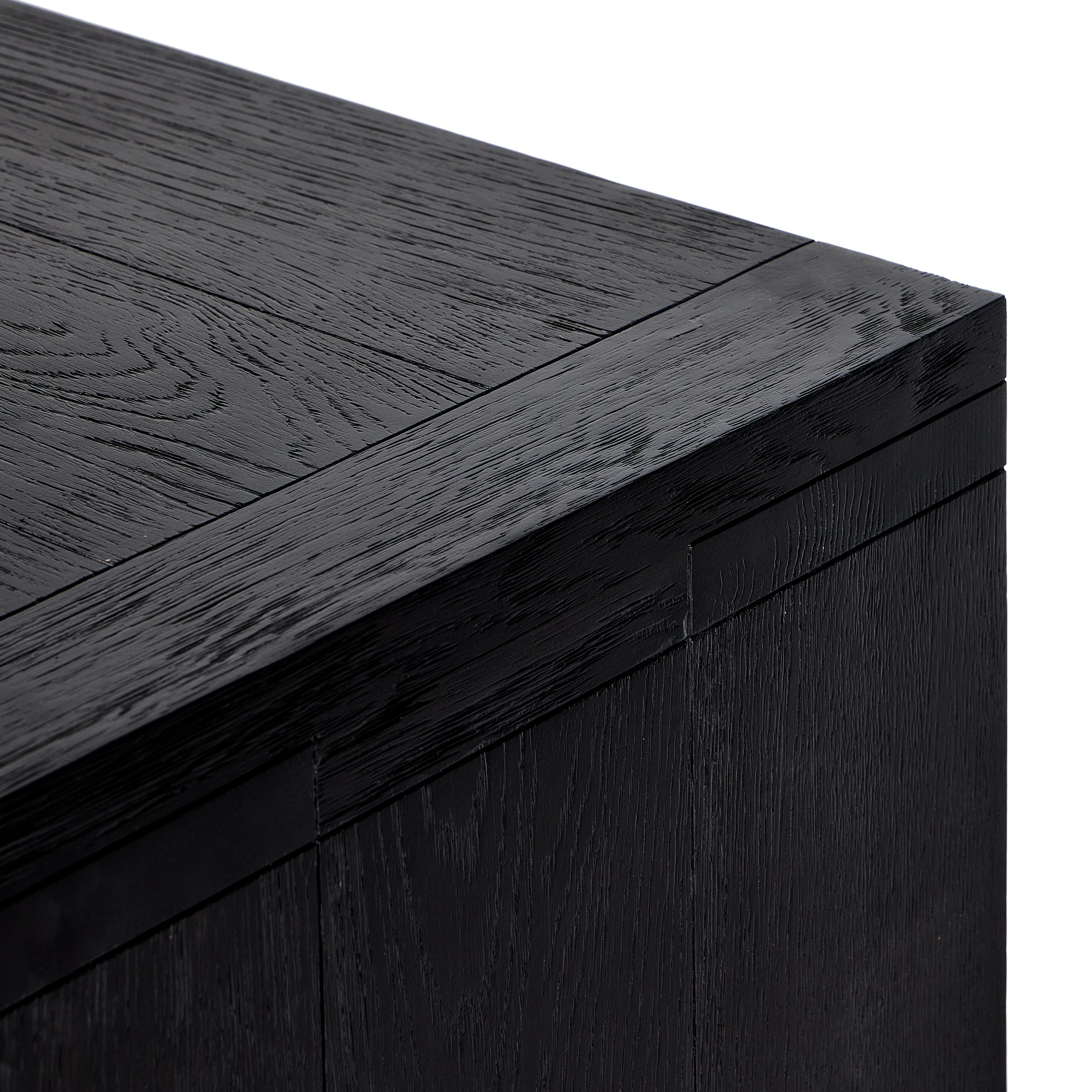 Warby Sideboard-Worn Black Oak - Image 9