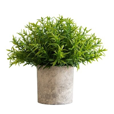 7" Artificial Herbs Plant in Pot - Image 0