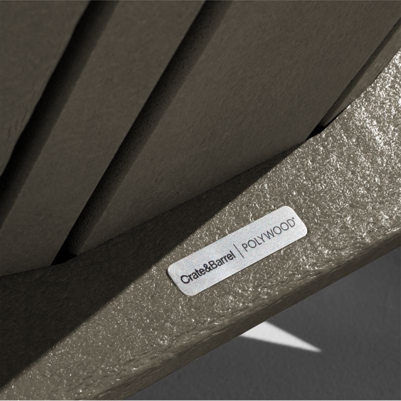 Vista Grey Outdoor Adirondack Rocking Chair by POLYWOOD® - Image 5