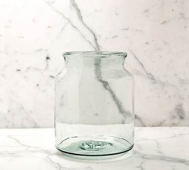 Recycled Glass Mason Jar Vase, Large - Image 3