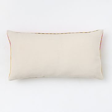 Modern Grid Pillow Cover, Dark Horseradish, 14"x26" - Image 3