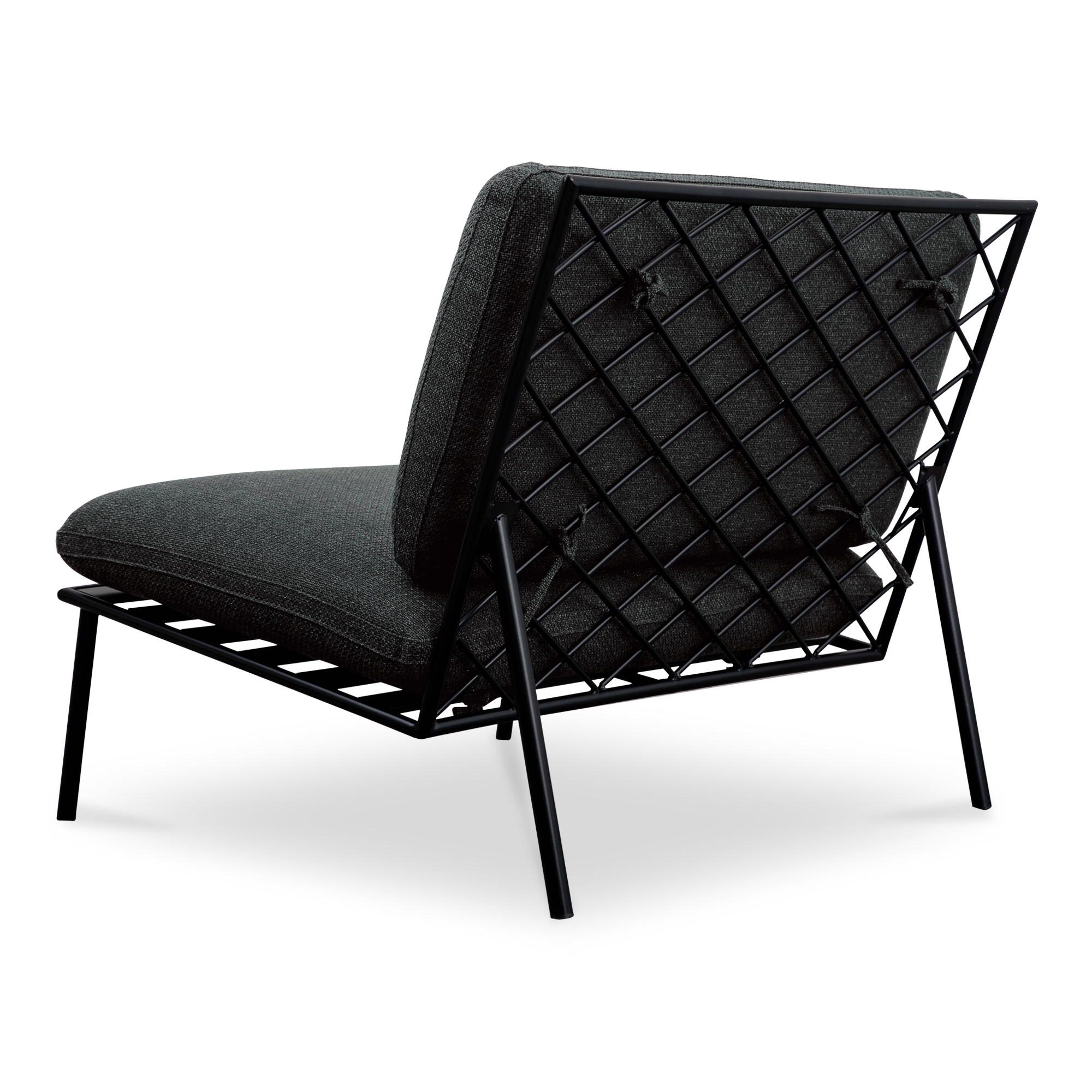 Salma Outdoor Accent Chair Speckled Charcoal - Image 1