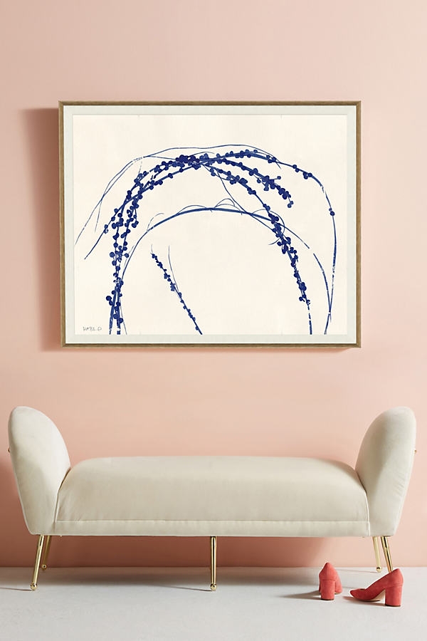 Creeper Wall Art By Susan Hable for Soicher Marin in Blue Size L - Image 0