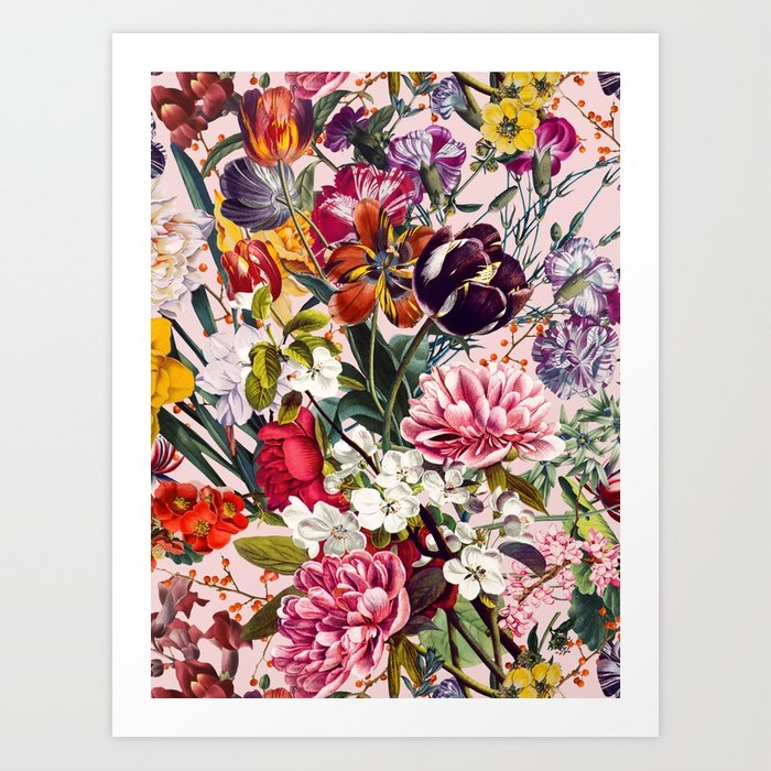 Exotic Garden - Summer Art Print by Burcu Korkmazyurek - X-Small - Image 0