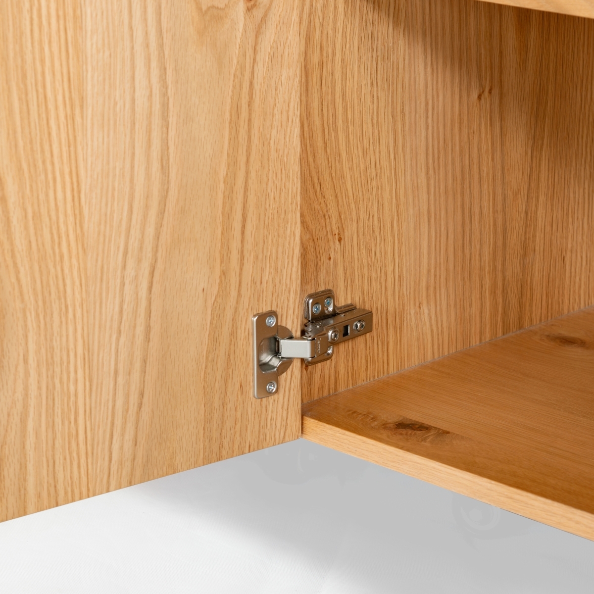 Jesbelina Oval Wood Sideboard - Natural - Image 3