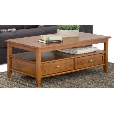 Alameda Solid Wood Coffee Table with Storage - Image 0