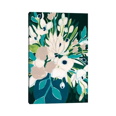 Blue Bloom Sketch I by June Erica Vess - Wrapped Canvas Gallery-Wrapped Canvas Giclée - Image 0