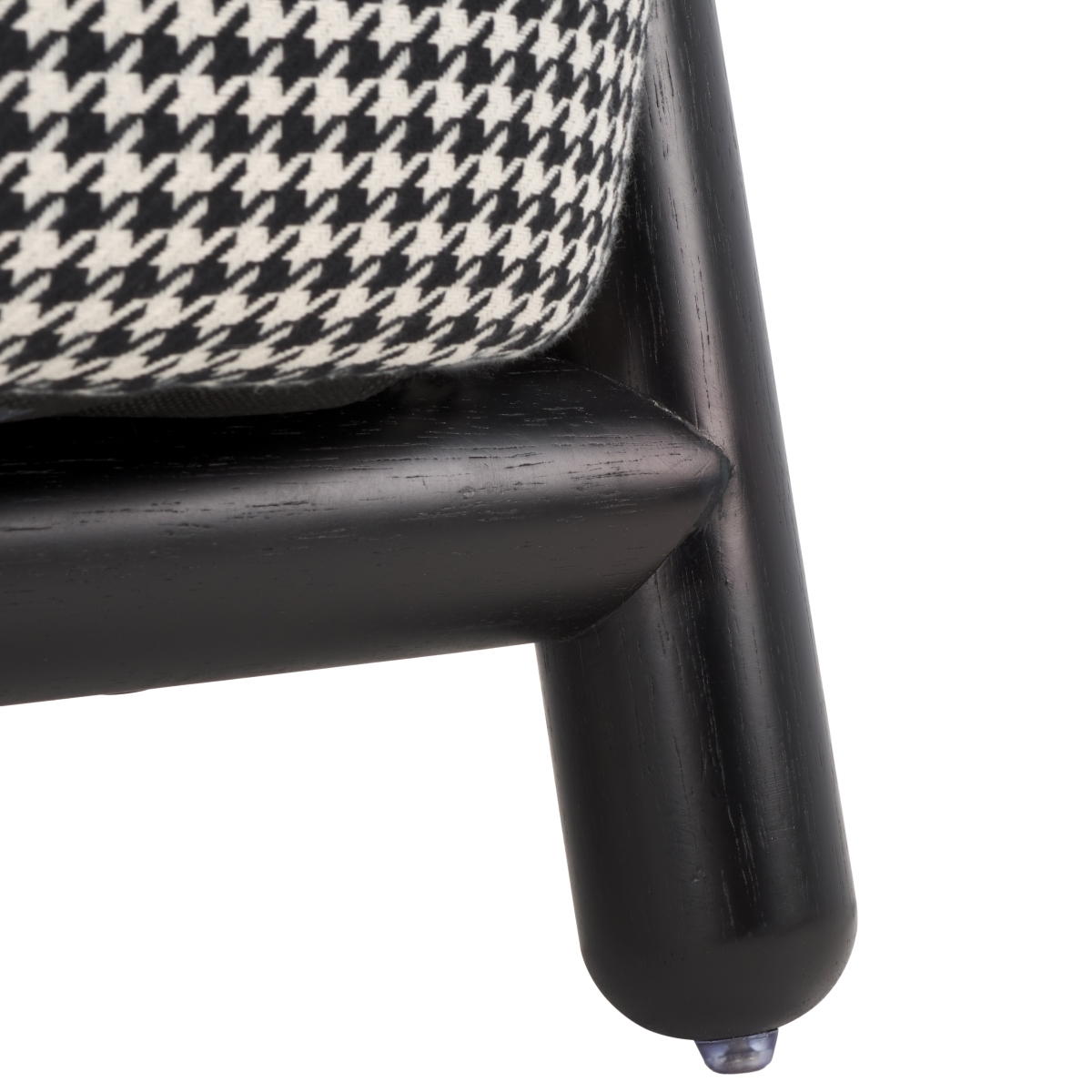 Sein Accent Chair - Black Houndstooth / Black - Safavieh - Image 3
