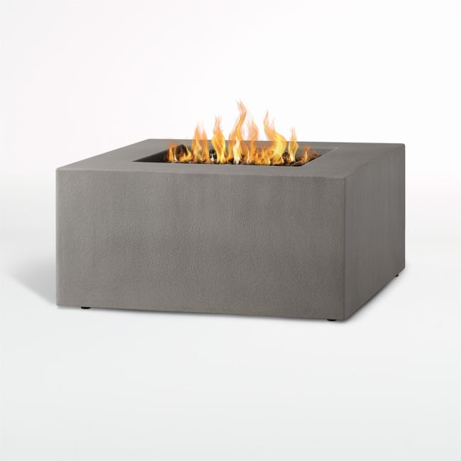 Plateau Square Outdoor Propane Fire Pit Table - Image 0