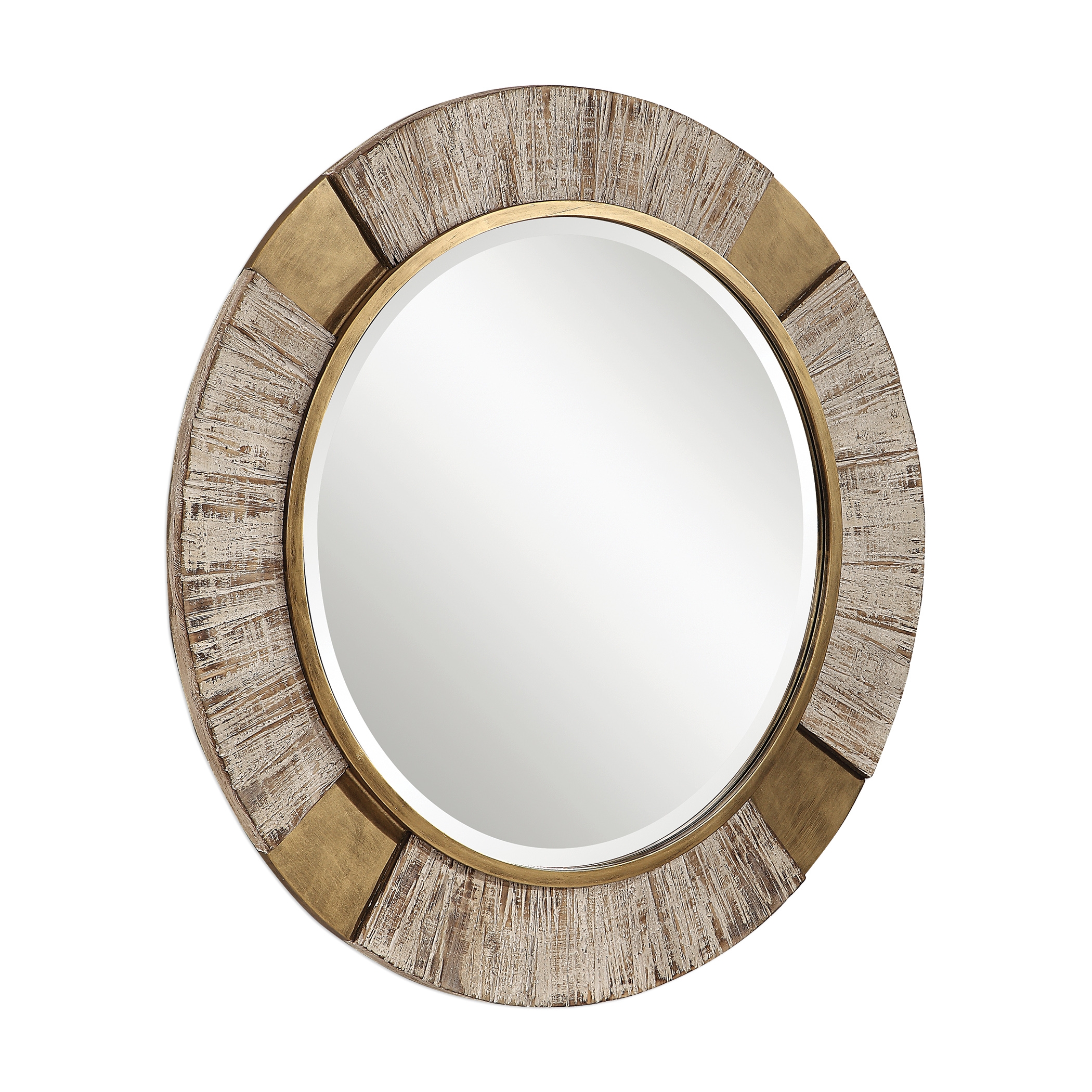 Reuben Gold Round Mirror - Image 3