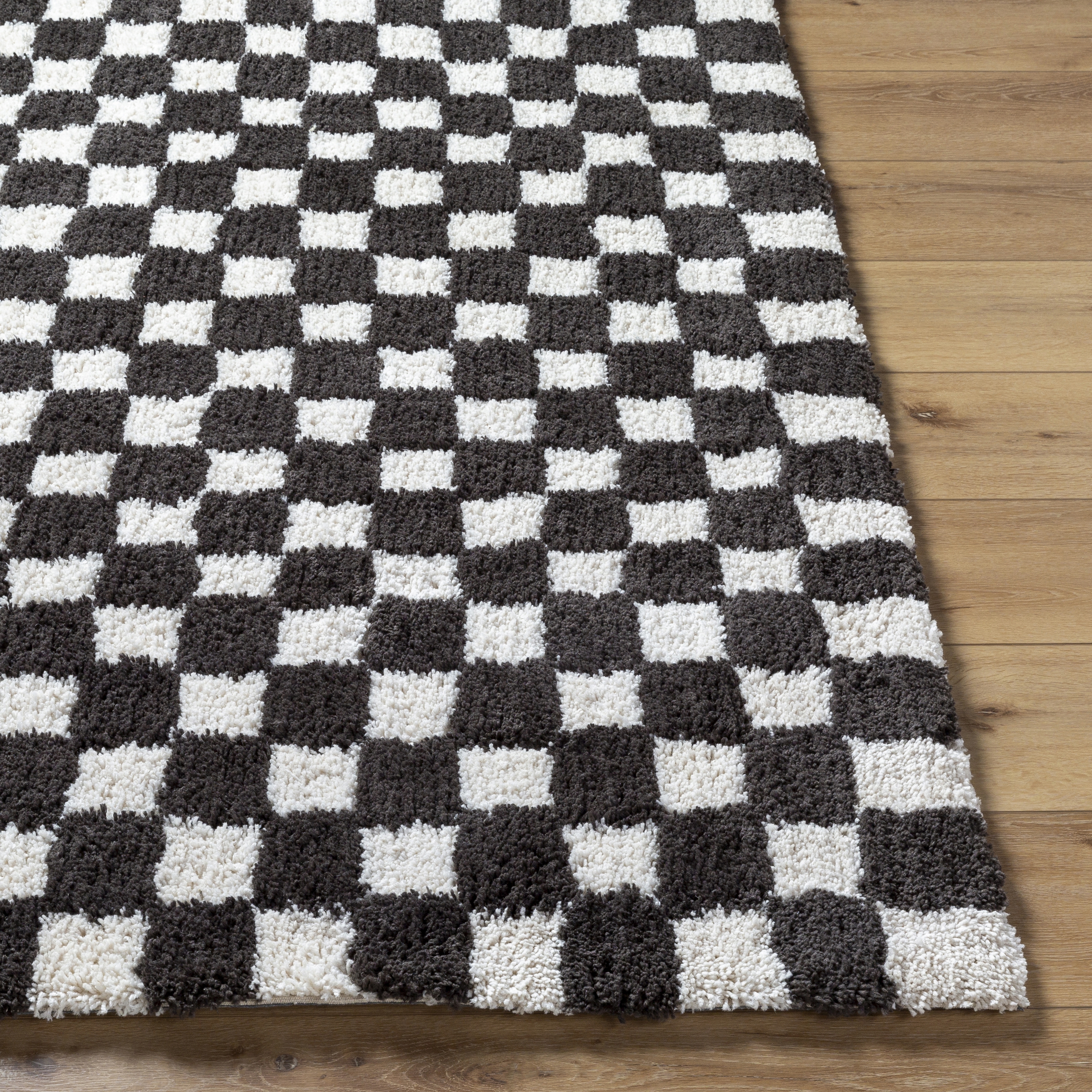 Nicole Black Indoor 2' x 3' Handmade Rug - Image 2